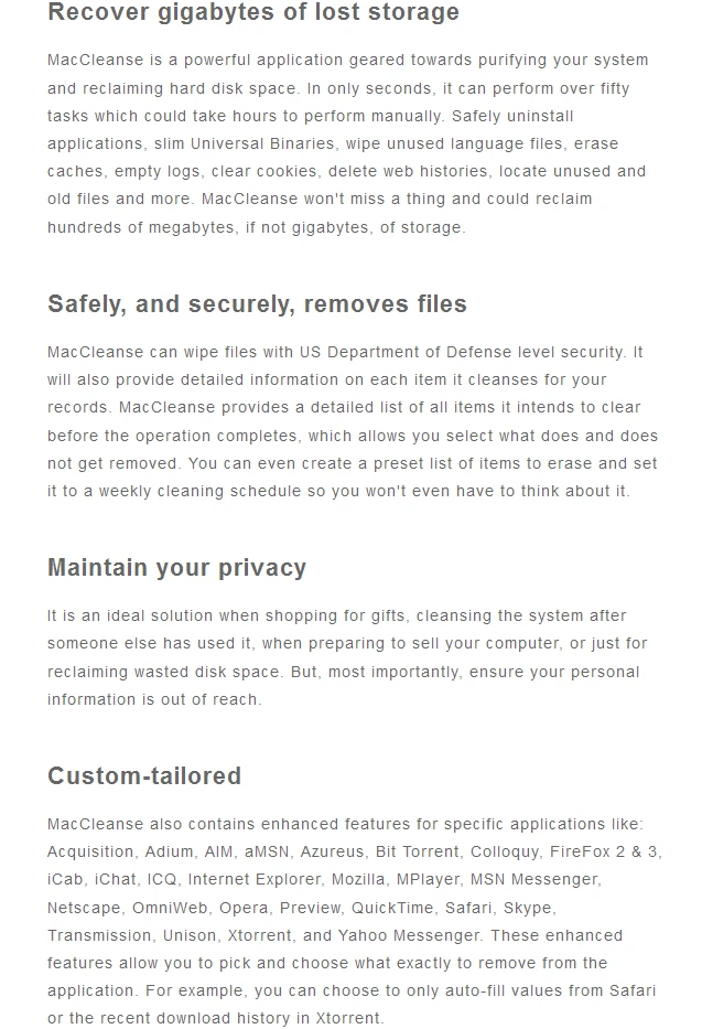 MacCleanse 4-sc