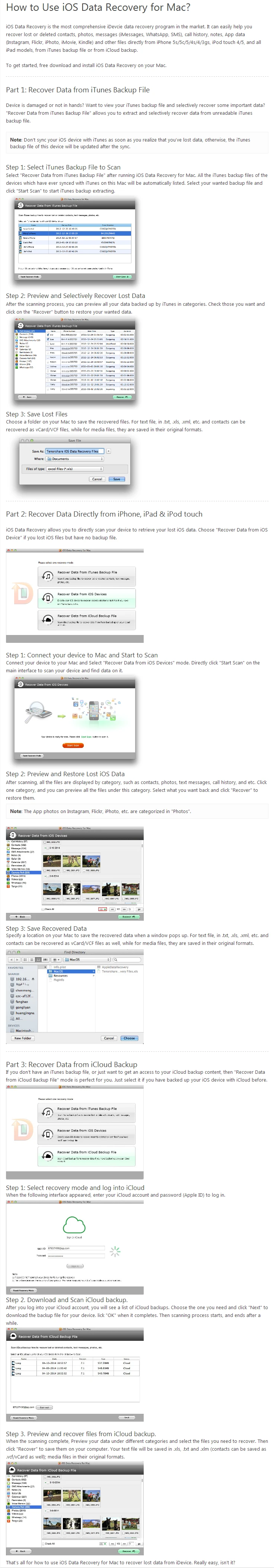 Tenorshare iOS Data Recovery for Mac-sc2