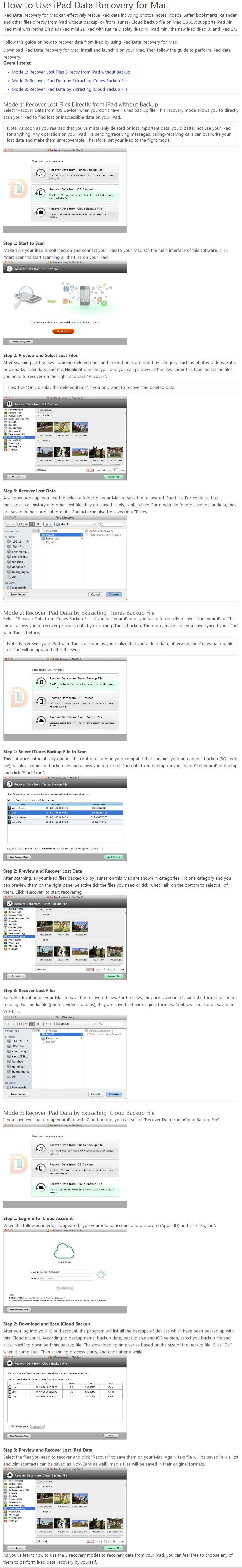 Tenorshare iPad Data Recovery for Mac-sc3