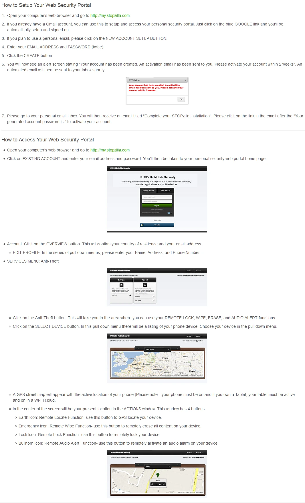 STOPzilla Mobile Security-guide