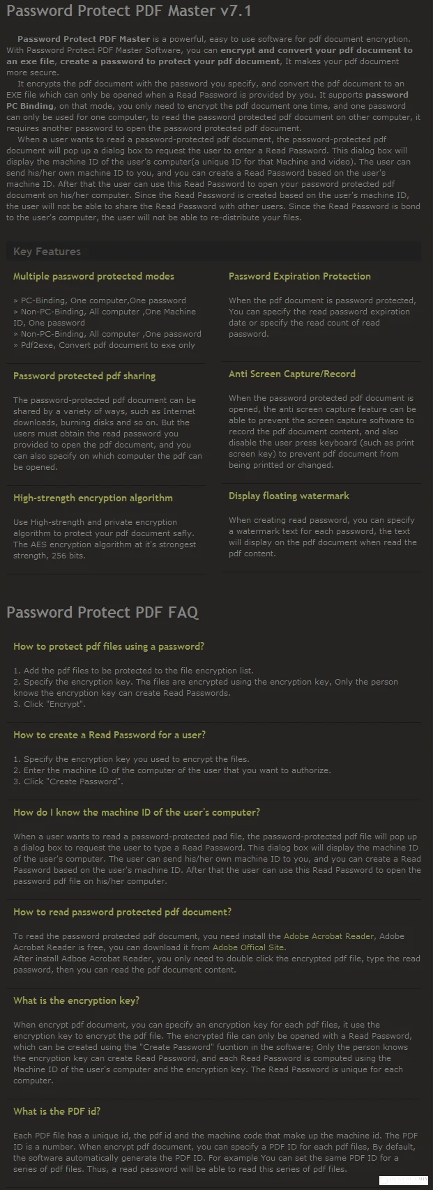 Password Protect PDF Master-sc