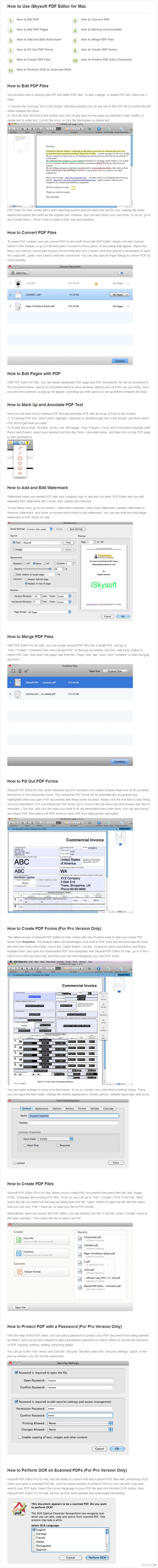 iSkysoft PDF Editor for Mac user guide