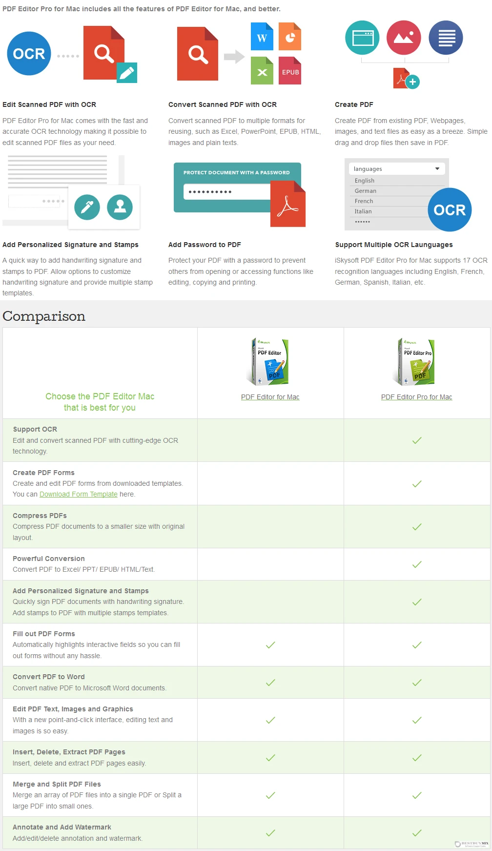 iSkysoft PDF Editor for Mac PRO