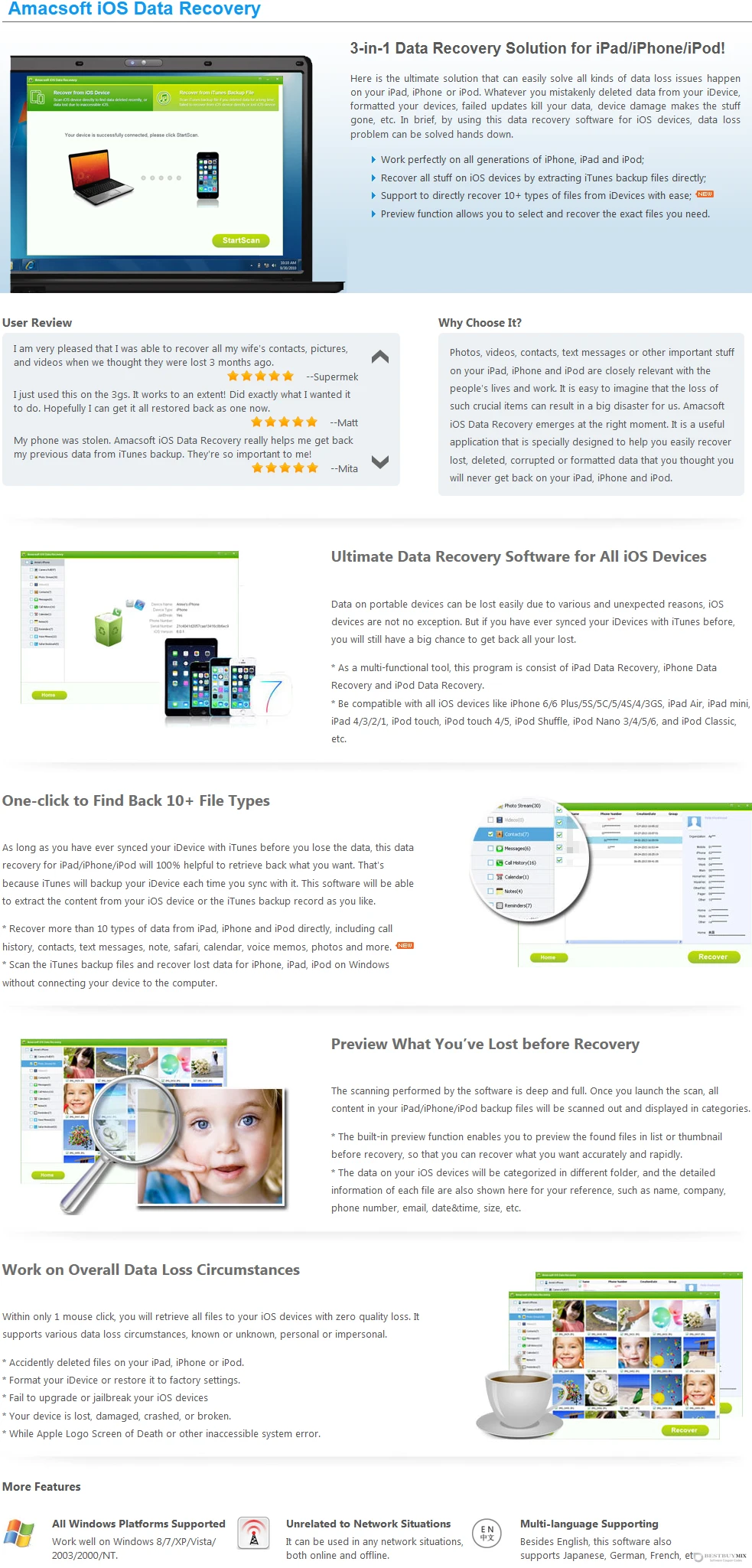 Amacsoft iOS Data Recovery