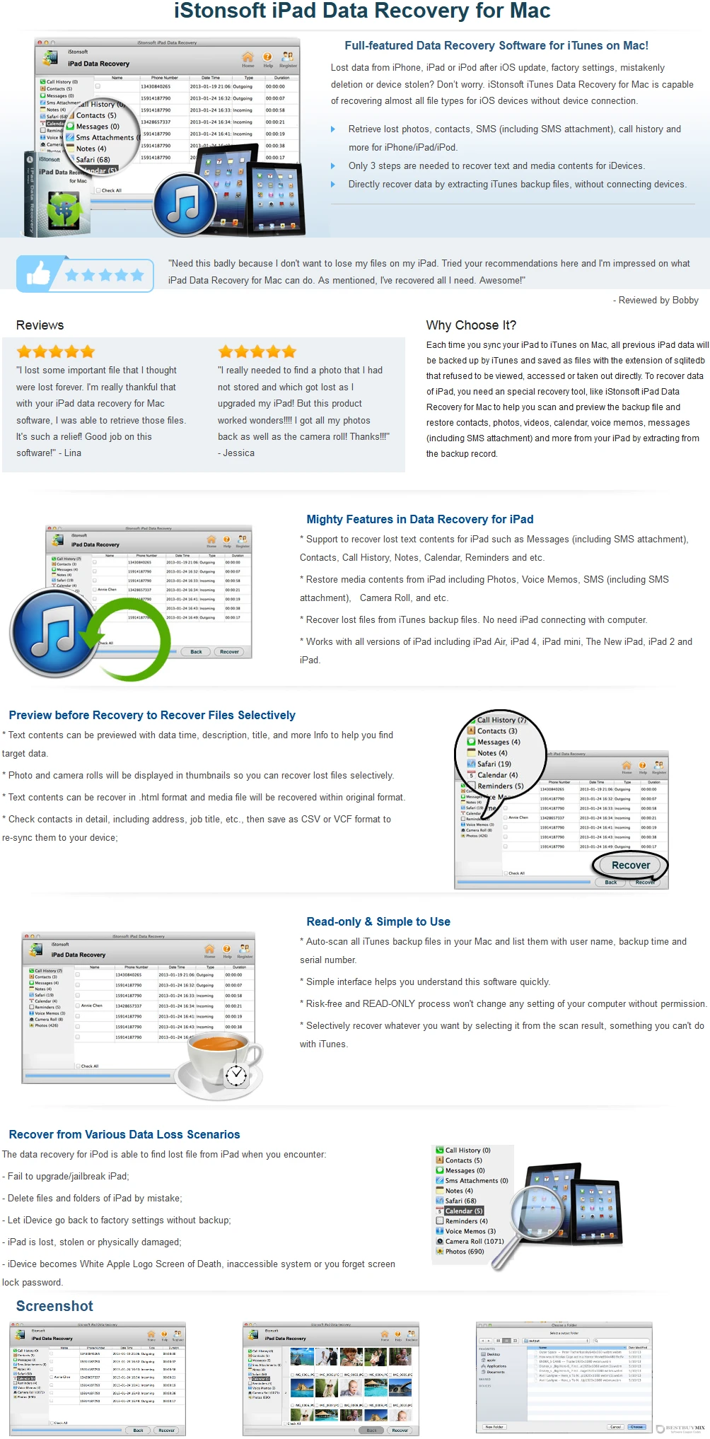 iStonsoft iPad Data Recovery for Mac