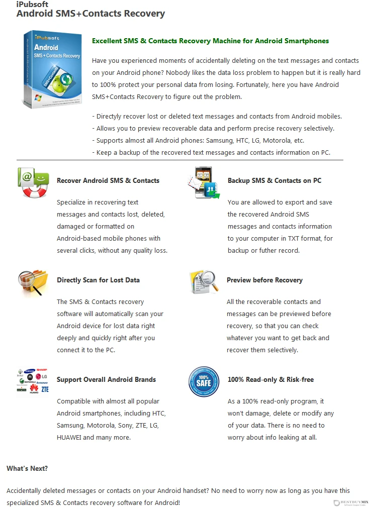 iPubsoft Android SMS+Contacts Recovery iPubsoft Android SMS+Contacts Recovery