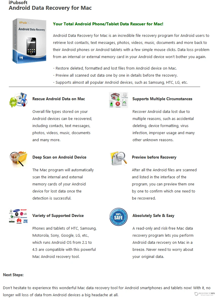 iPubsoft Android Data Recovery for Mac