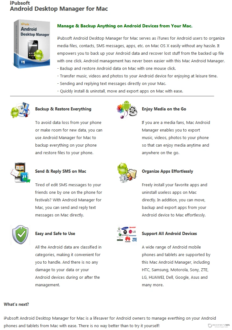 iPubsoft Android Desktop Manager for Mac