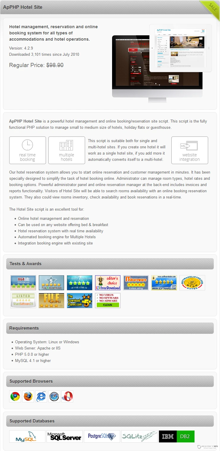 ApPHP Hotel Site Discount Coupon Code