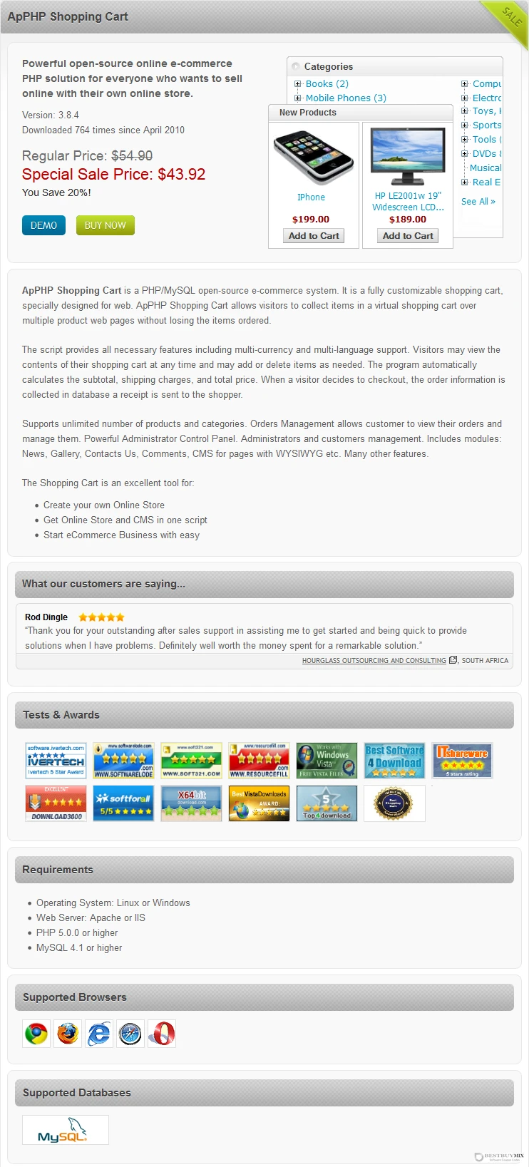 ApPHP Shopping Cart Discount Coupon Code ApPHP Shopping Cart Discount Coupon Code