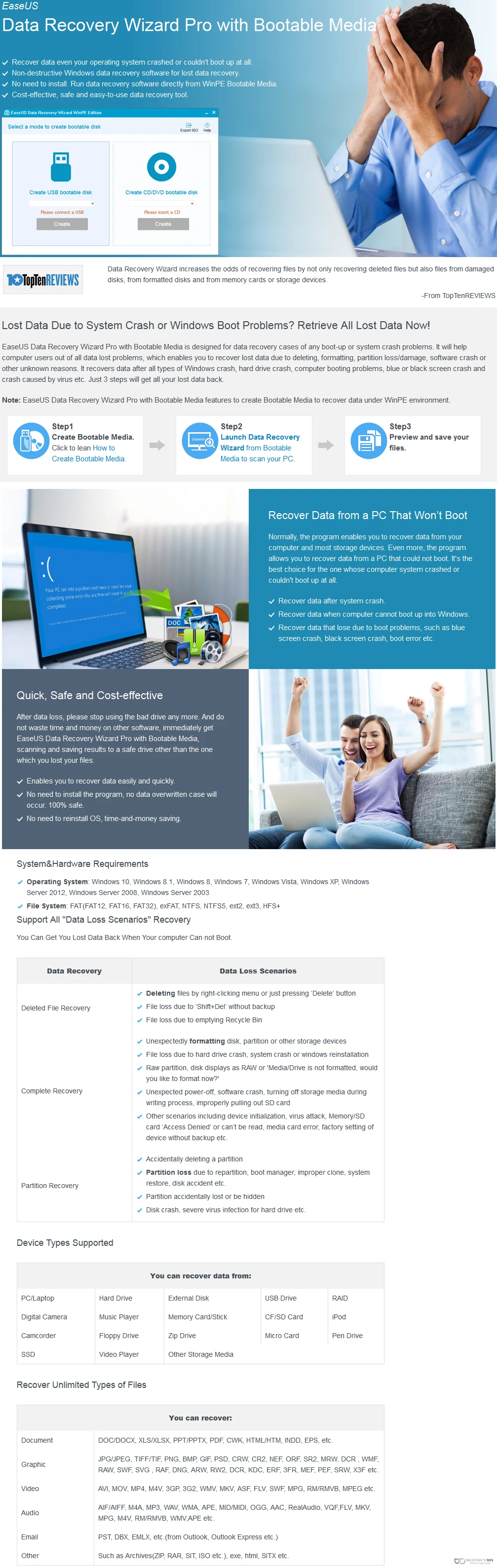 EaseUS Data Recovery Bootable Media Discount Coupon Code