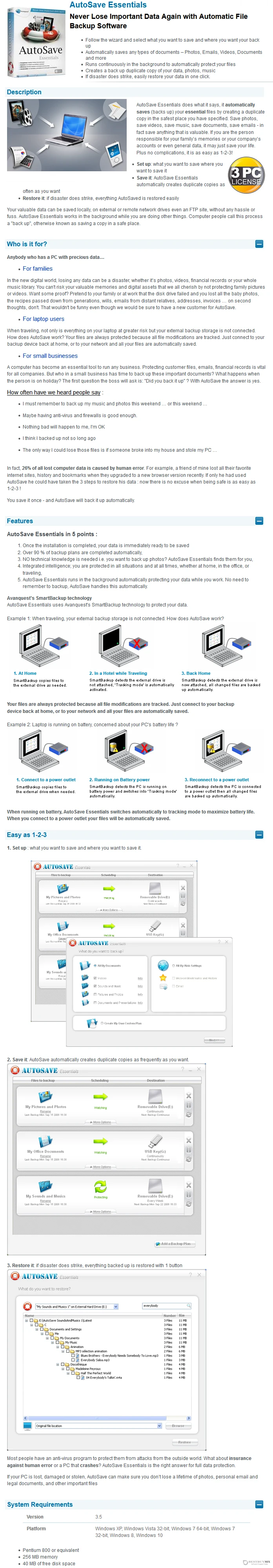 Avanquest AutoSave Essentials Discount Coupon Code
